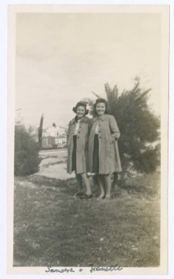 Samira and Jeanette Hatti at the Girls American College, Beirut 