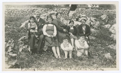 Sakakini and Awad Families in Mar Elias, 1938