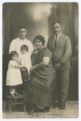 Khalil Sakakini, his Wife and Their Children