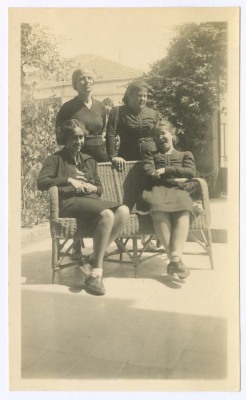 Hala and Domia Sakakini with Others 