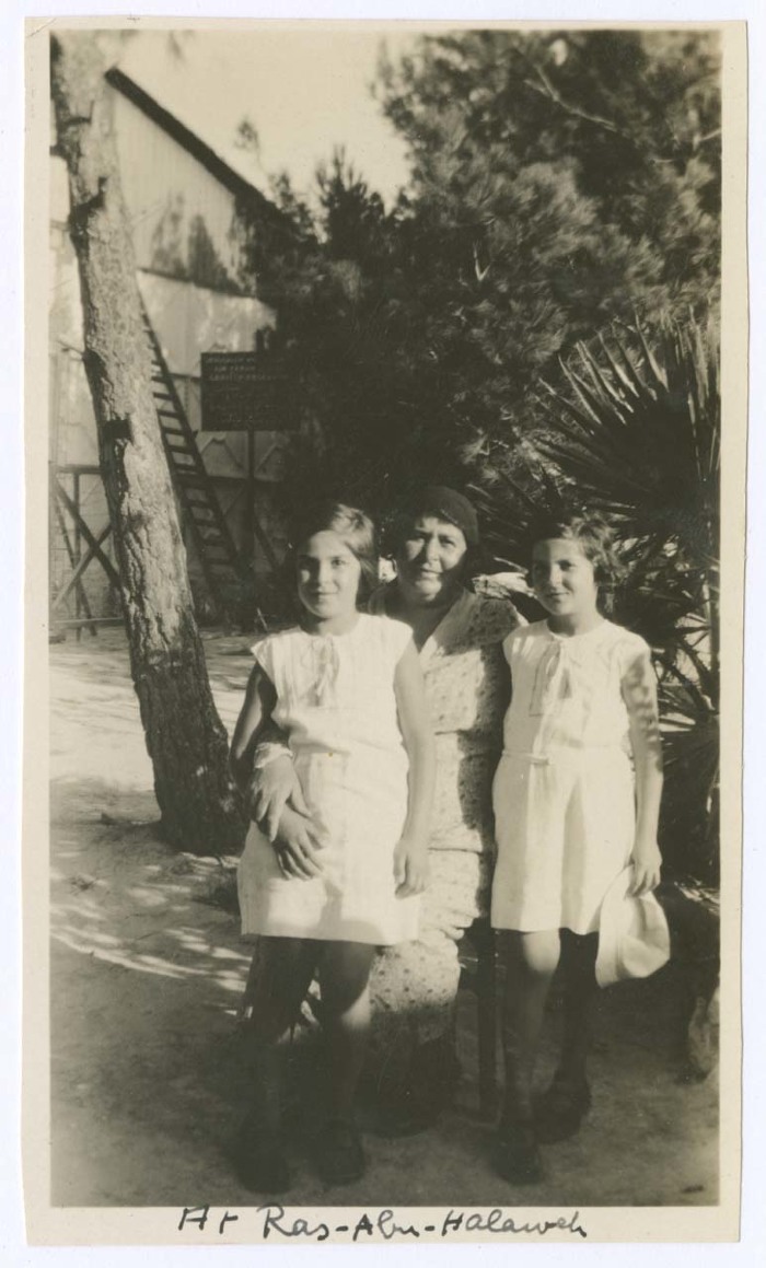 A Photograph of Sultana Sakakini and her Daughters