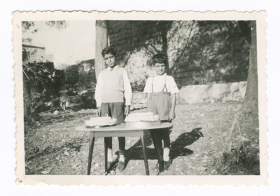 A Photograph of Two Children from Lamis abu Nahleh
