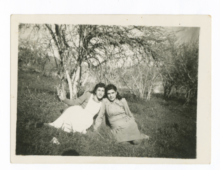 A Photograph of Two Women from Lamis abu Nahleh's Family