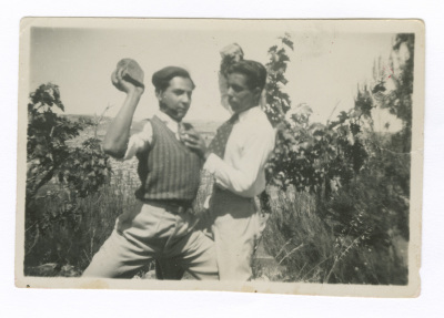 A Photograph of Two Men from Lamis abu Nahleh