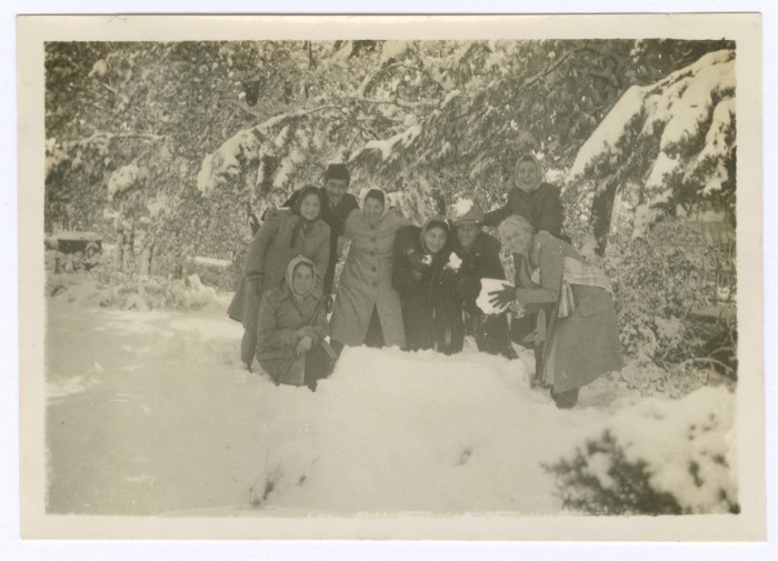 A Photograph of People in the Snow, 1942