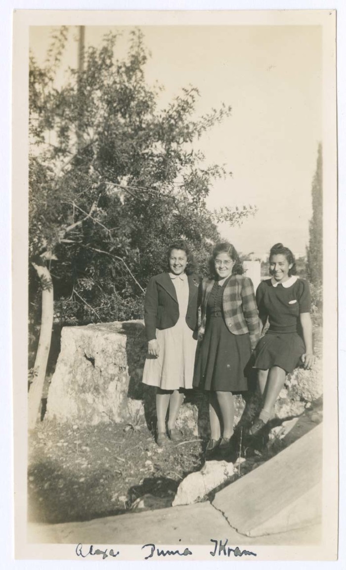 Domia Khalil Sakakini and Friends in College Circa 1941