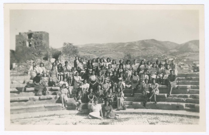 A Photograph of a Group of the American College Students  