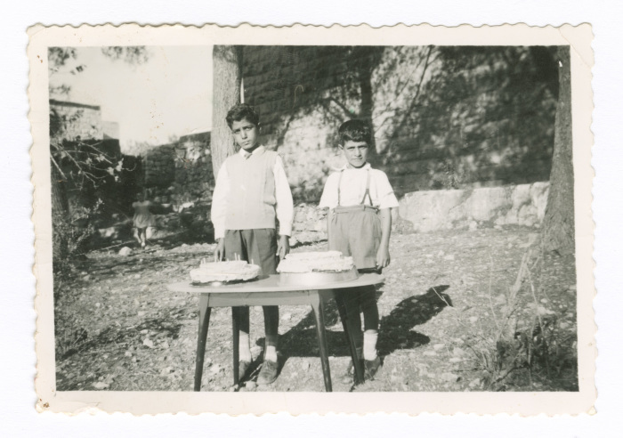 A Photograph of Two Children from Lamis abu Nahleh's Family