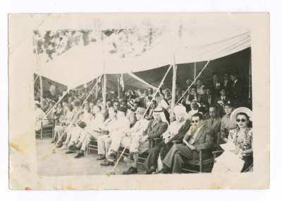 A Photograph of People Gathered at a Ceremony