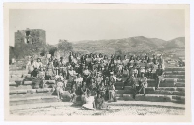 A Photograph of a Group of the American College Students  