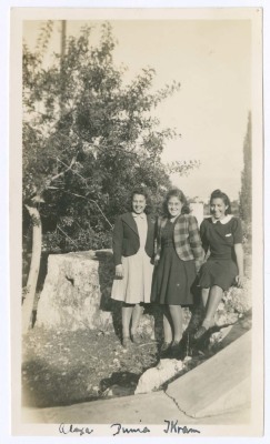 Domia Khalil Sakakini and Friends in College Circa 1941