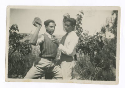 A Photograph of Two Men from Lamis abu Nahleh