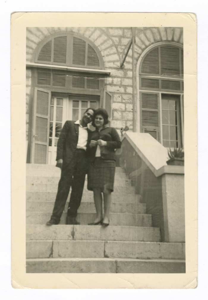 A Photograph of a Man and a Woman from Lamis abu Nahleh's Family