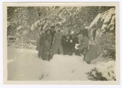 A Photograph of People in the Snow, 1942