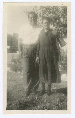 A Photograph of Sari Khalil Sakakini and his Grandmother
