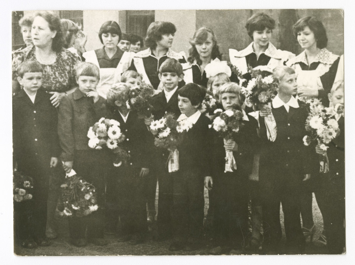 Ramiz with 1st and 10th Graders 