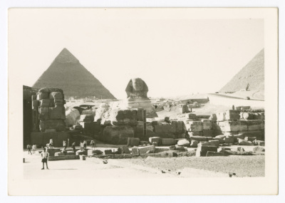 A Photograph of the Pyramids and the Sphinx in Cairo, Rawan Harb Collection 