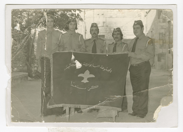 A Photograph of Some Members of the Papal Scout Troop of Beit Jala