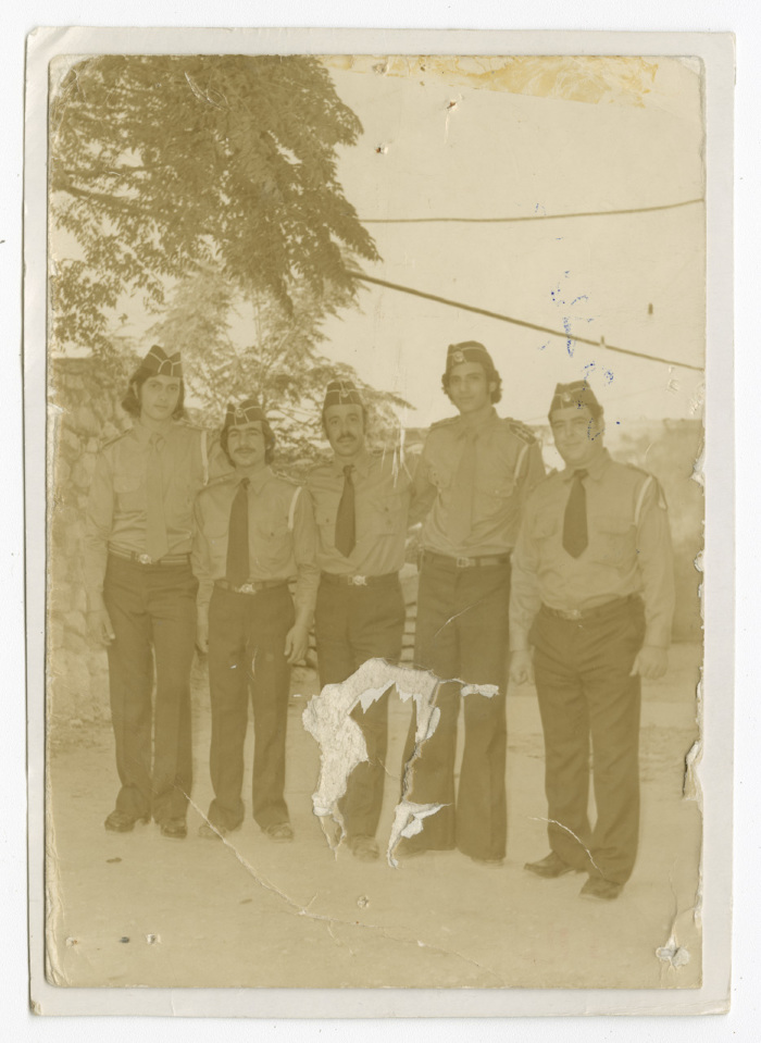 A Photograph of Some Members of the Papal Scout Troop of Beit Jala
