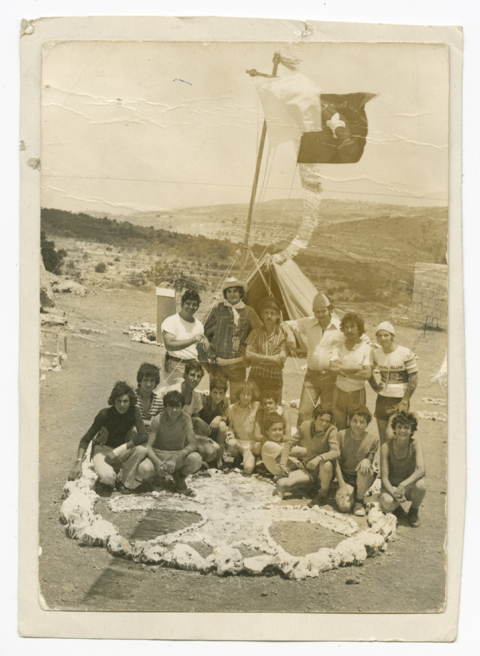 A Photograph of a Group of Members from the Papal Scout Troop of Beit Jala