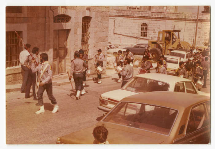 A Photograph from a Scout Parade by the Papal Scout Troop of Beit Jala