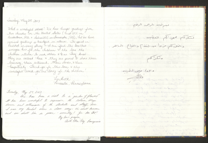 Rawdat El-Zuhur's Visitors Book 