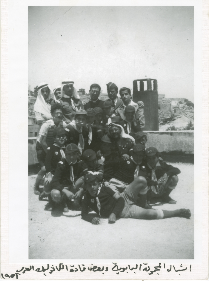 A Photograph of Scout Cubs and Leaders, 1952
