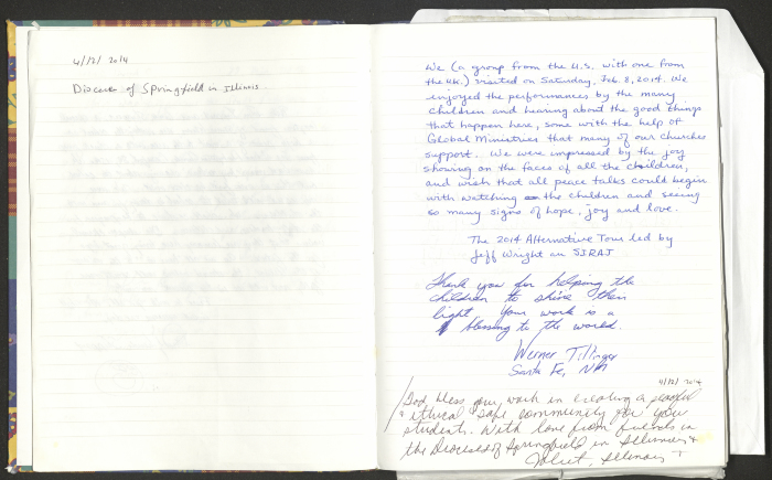 Rawdat El-Zuhur's Visitors Book 