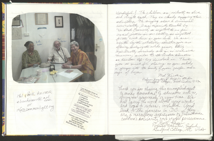 Rawdat El-Zuhur's Visitors Book 