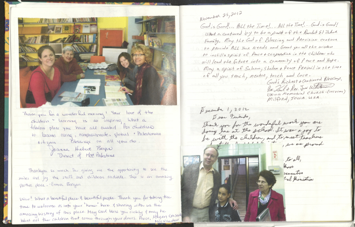 Rawdat El-Zuhur's Visitors Book 