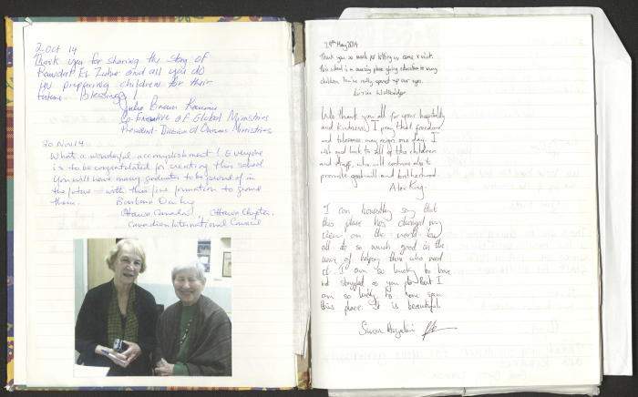 Rawdat El-Zuhur's Visitors Book 