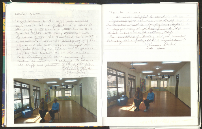 Rawdat El-Zuhur's Visitors Book 