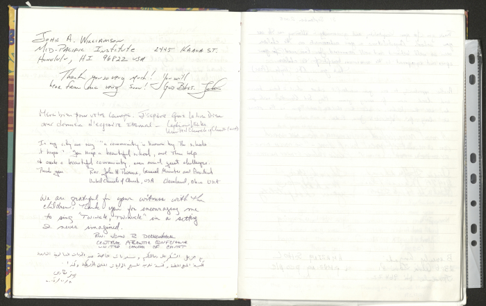 Rawdat El-Zuhur's Visitors Book 