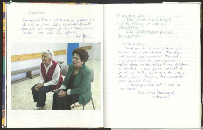 Rawdat El-Zuhur's Visitors Book 