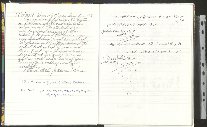 Rawdat El-Zuhur's Visitors Book 