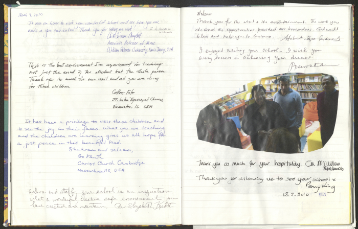 Rawdat El-Zuhur's Visitors Book 