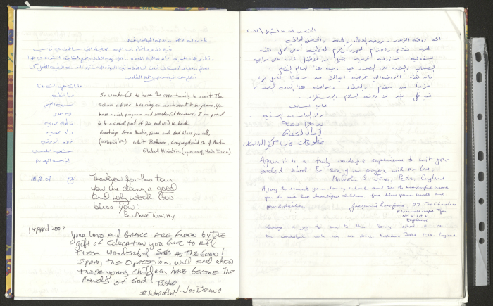 Rawdat El-Zuhur's Visitors Book 