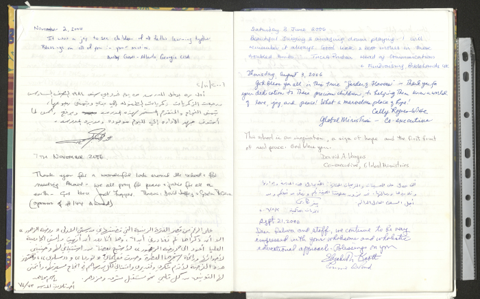 Rawdat El-Zuhur's Visitors Book 
