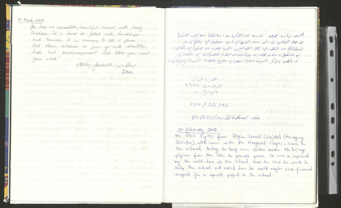 Rawdat El-Zuhur's Visitors Book 