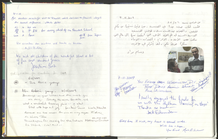 Rawdat El-Zuhur's Visitors Book 