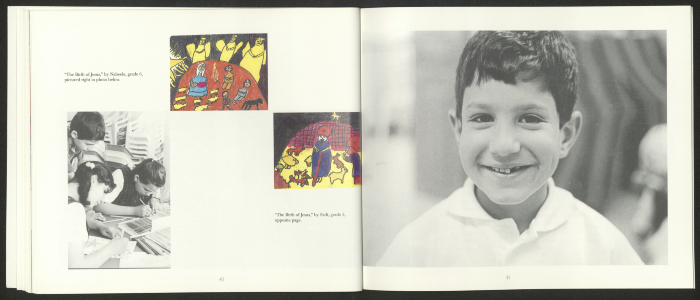 كتيب يحوي معلومات حول روضة الزهور وطلابها