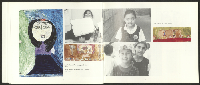 كتيب يحوي معلومات حول روضة الزهور وطلابها