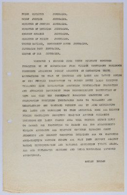 A Memorandum from Buluṣ Buluṣ to Several Israeli Ministers, March 1960