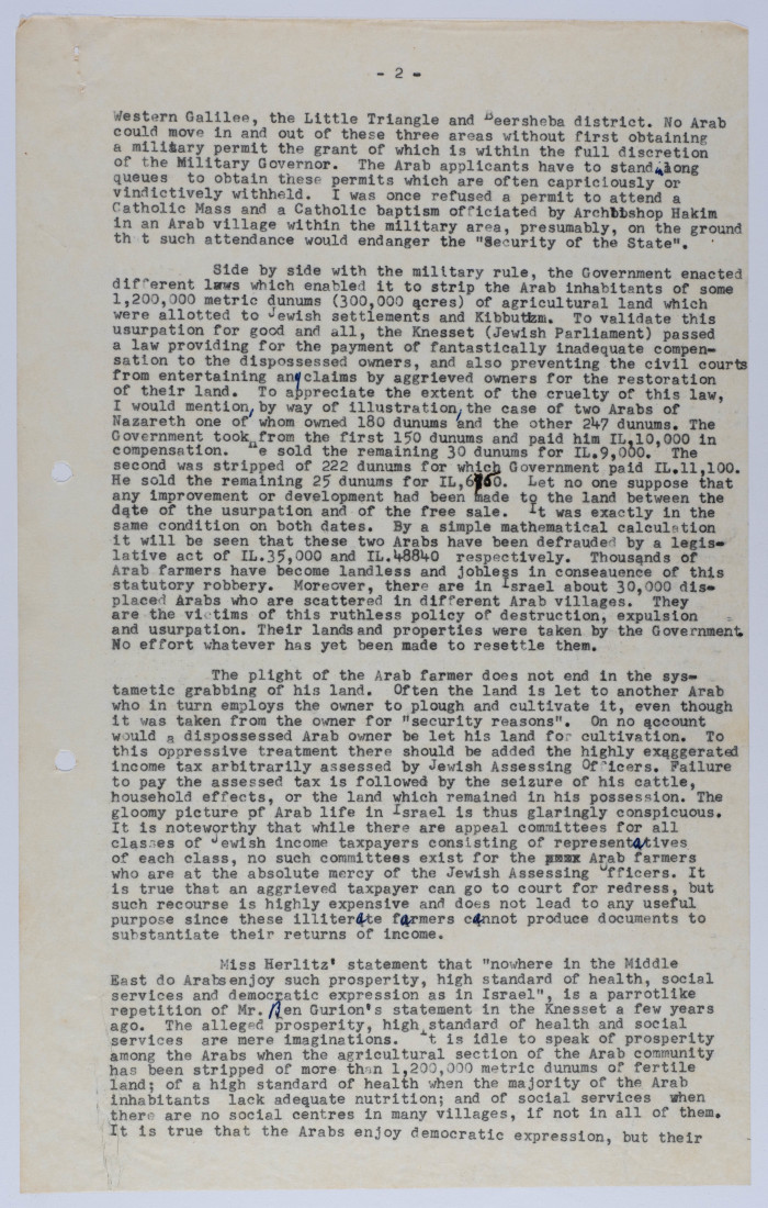 A Letter from Ilyas Kusa to the Editor of The Pilot, April 1957