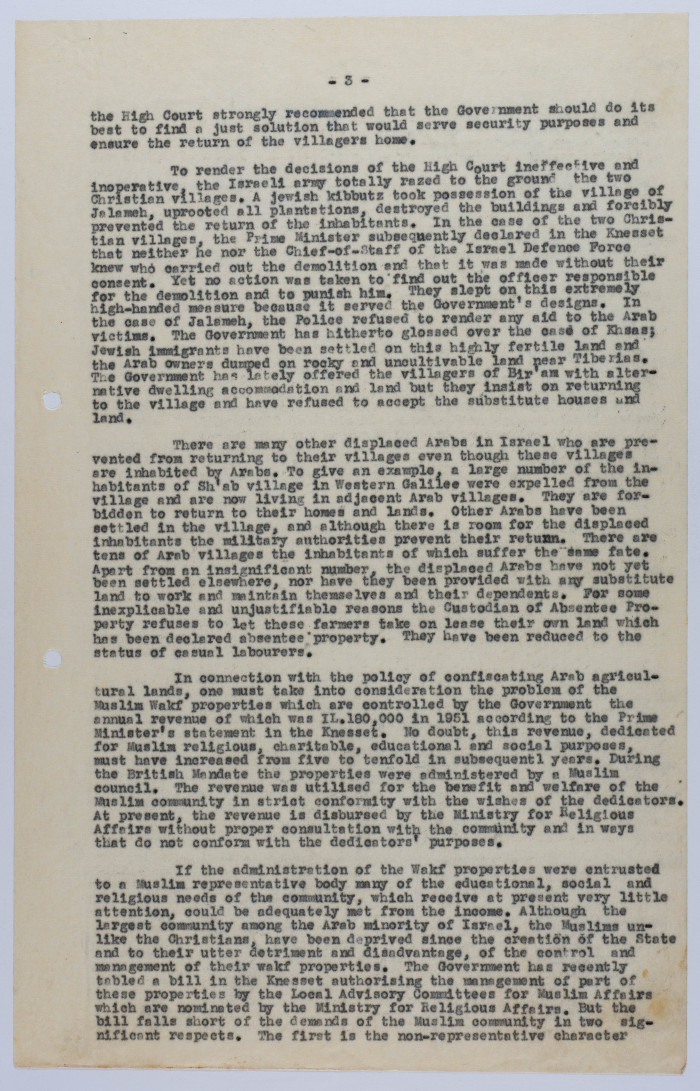 A Memorandum to the President of the United Nations General Assembly, November 1960