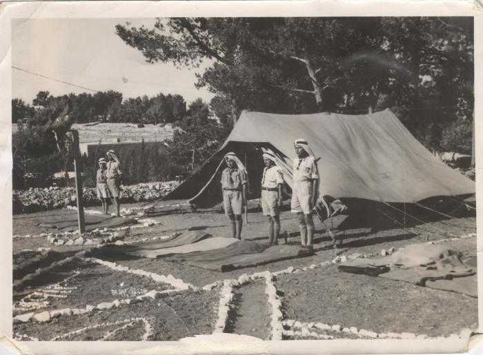 صورة من مخيم كشفي تابع لسرية رام الله الأولى