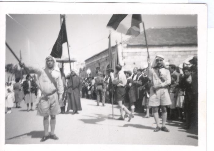 صورة من عرض كشفي لسرية رام الله الأولى، 1950-59
