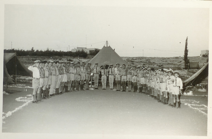 صورة من مخيم كشفي تابع لسرية رام الله الأولى