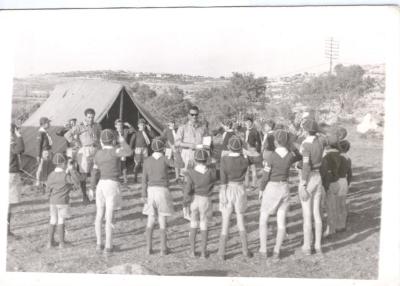 صورة من مخيم كشفي تابع لسرية رام الله الأولى