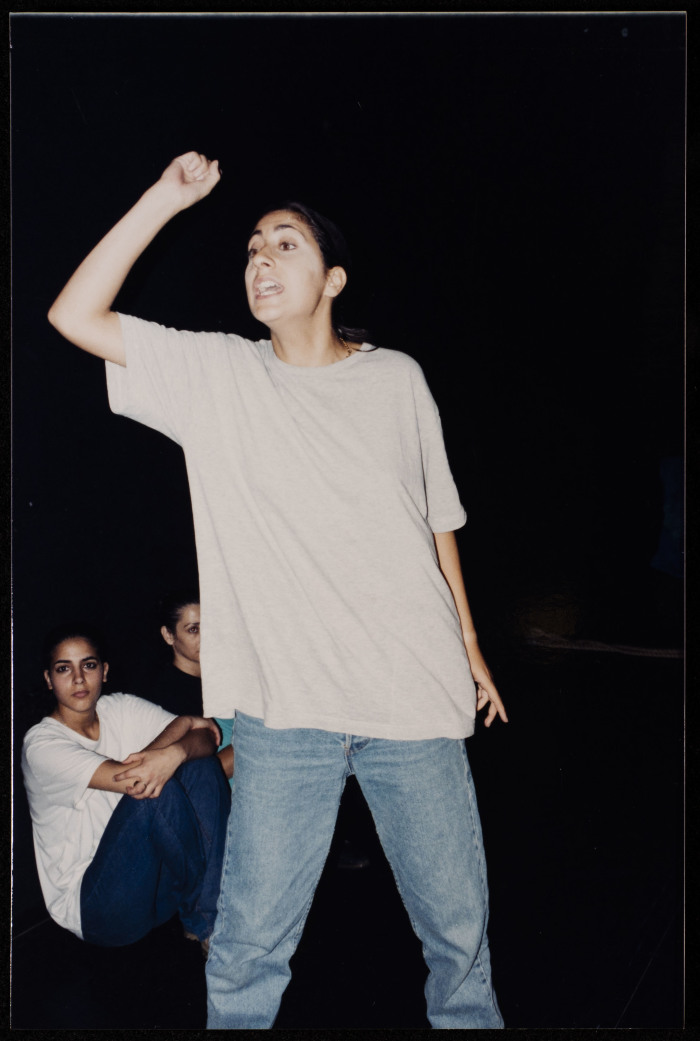 صورة من ورشة صوت، مسرح عشتار، 1998